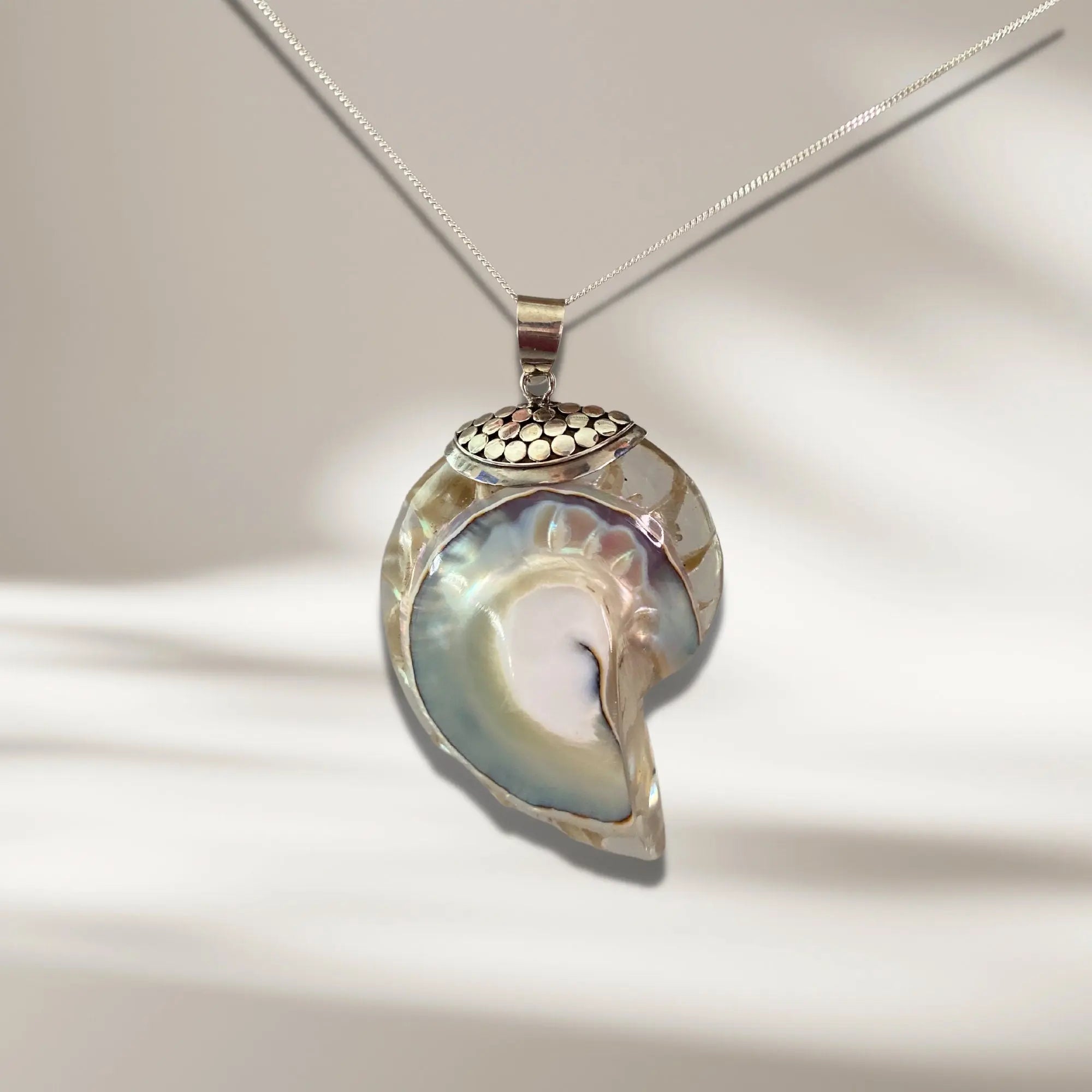 Nautilus Necklace, 925 Silver Necklace, Unique Gift