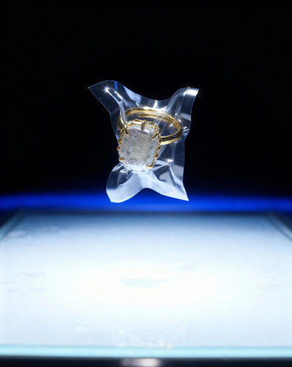 Open Ring with Baroque Pearl – 18K Gold Plated PHOEBE'S 