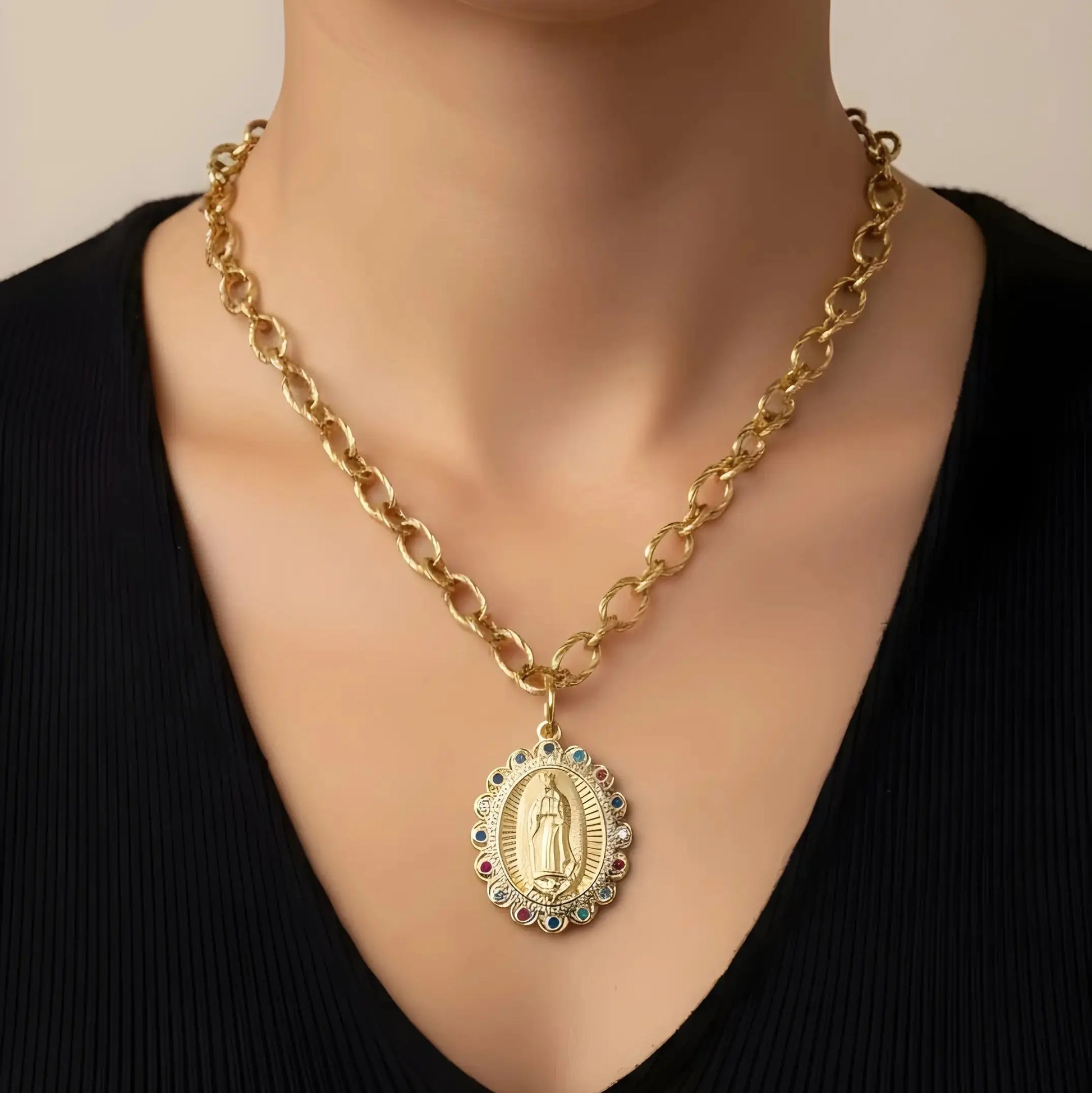 Our Lady of Guadalupe Necklace — Divine Grace Collection PHOEBE'S 