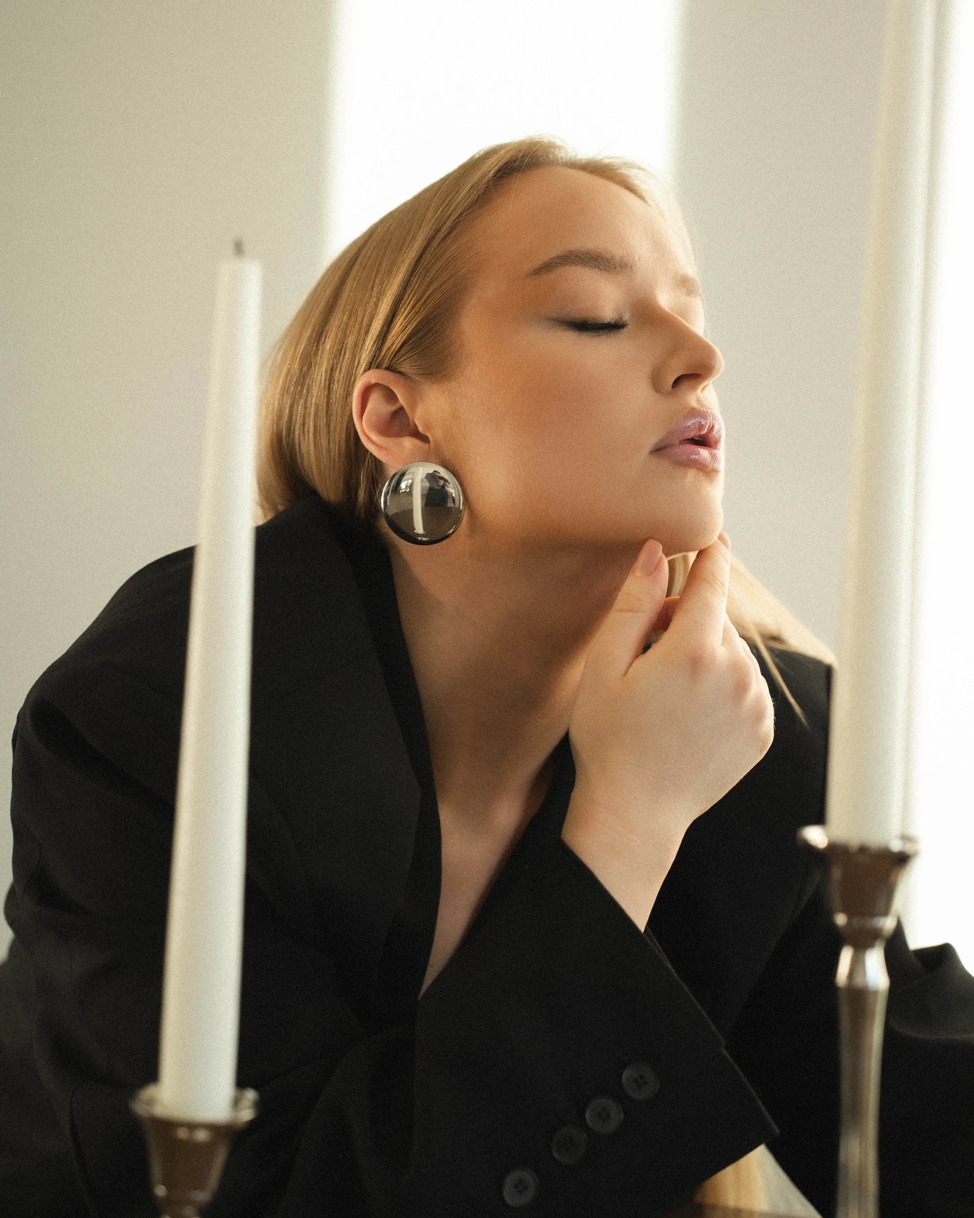 Oversize Stud Earrings – Maximalist Shine PHOEBE'S 