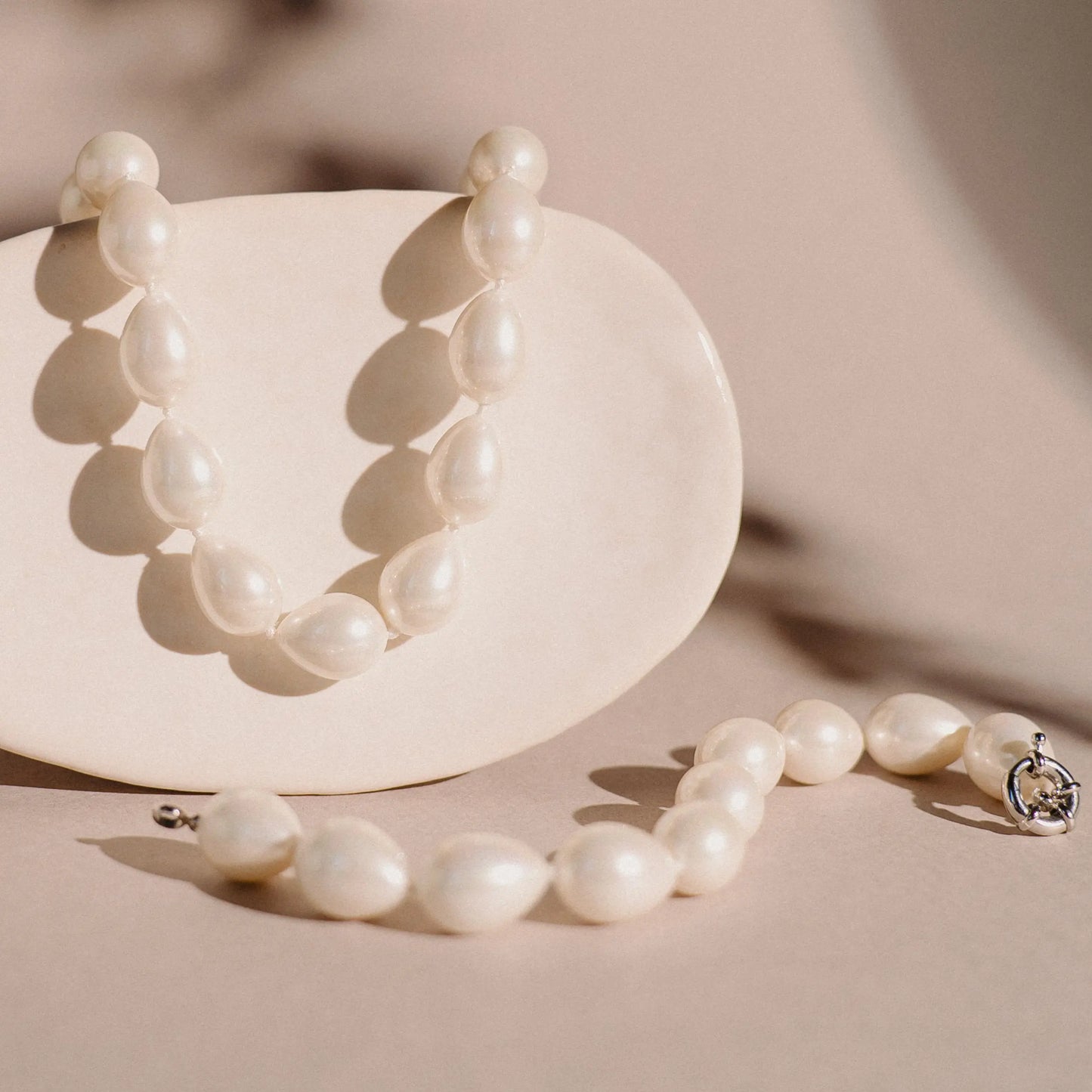 Pearl Necklace, Freshwater Pearls, Gift Jewelry Set