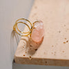 Pink Quartz Ring, Birthstone Gift, Handmade Jewelry