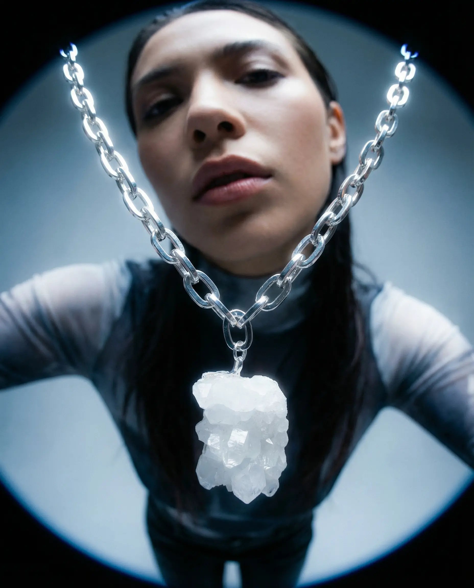 Raw Milky Quartz Necklace · Silver Plated PHOEBE'S 