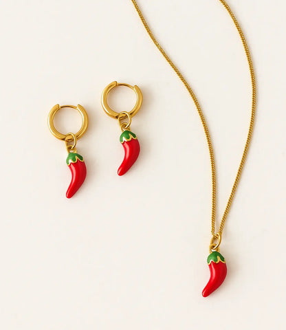 Red Chili Amulet Set PHOEBE'S 