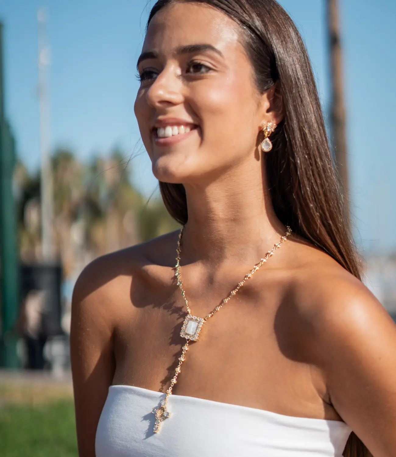 Rosary with Zirconia – Luxury Chain with Sparkling Details PHOEBE'S 