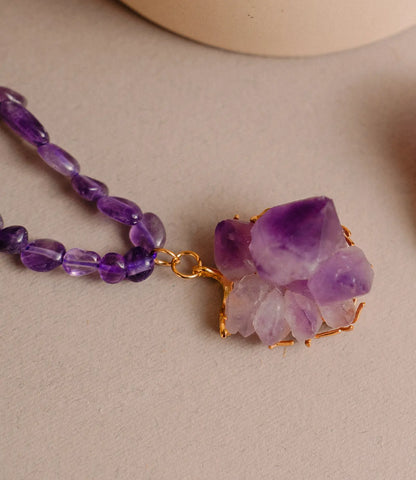 Rough Amethyst Necklace – Natural Power in Every Stone Phoebe`s  