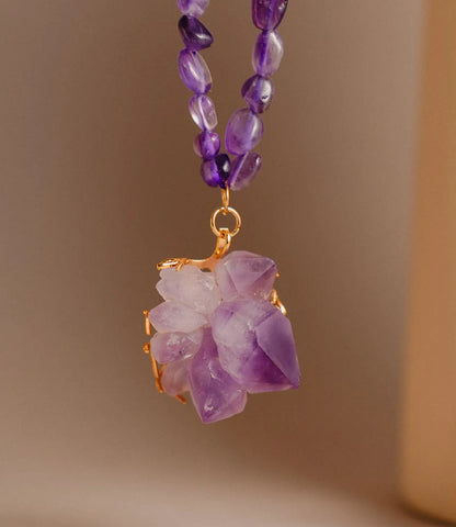 Rough Amethyst Necklace – Natural Power in Every Stone Phoebe`s  
