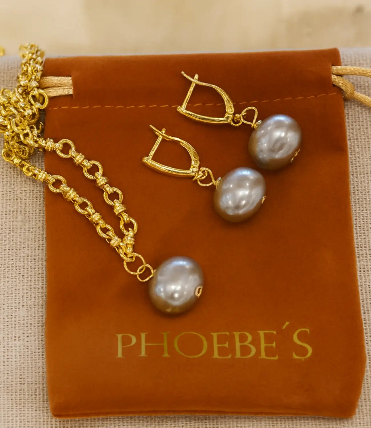 Set with Natural Pearls PHOEBE'S 