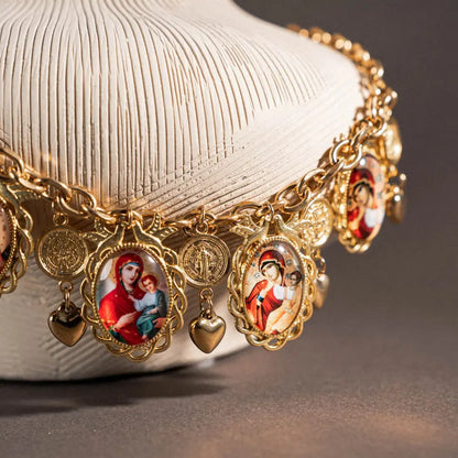 Catholic necklace with medals of the Virgin Mary PHOEBE'S 