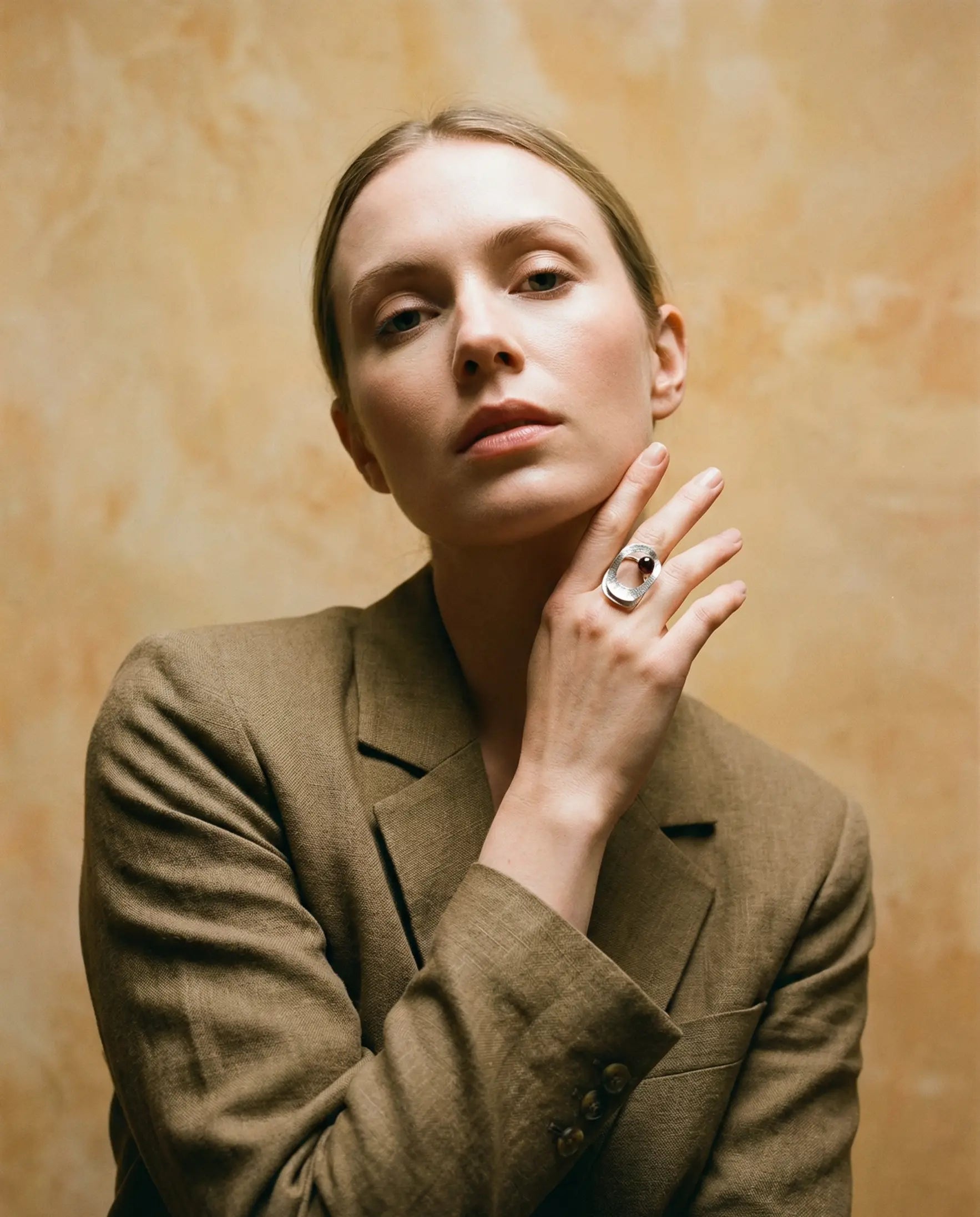 Silver Ring with Amethyst - Water Wave Phoebe`s  