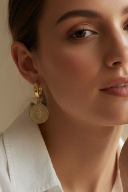 St. Benedict Medal Earrings – Sacred Protection and Elegance PHOEBE'S 