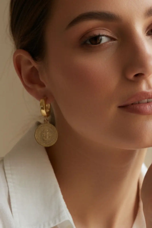 St. Benedict Medal Earrings – Sacred Protection and Elegance PHOEBE'S 
