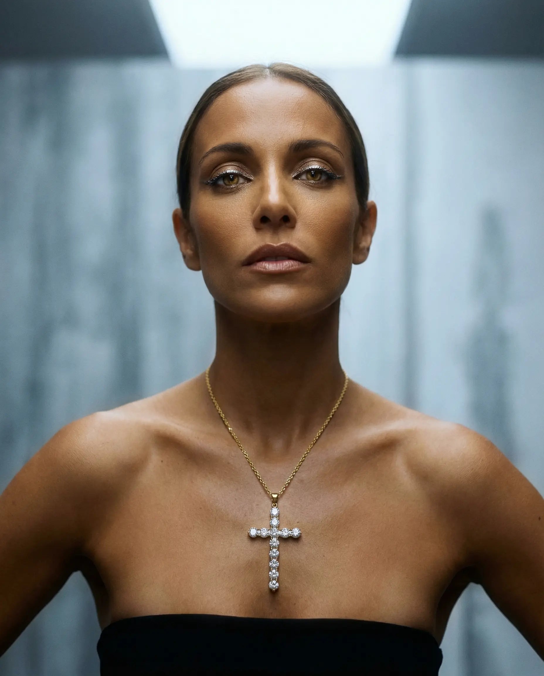 Stainless Steel Cross Necklace · Strength and Purity PHOEBE'S 