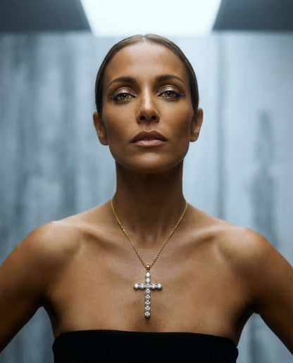 Stainless Steel Cross Necklace · Strength and Purity PHOEBE'S 