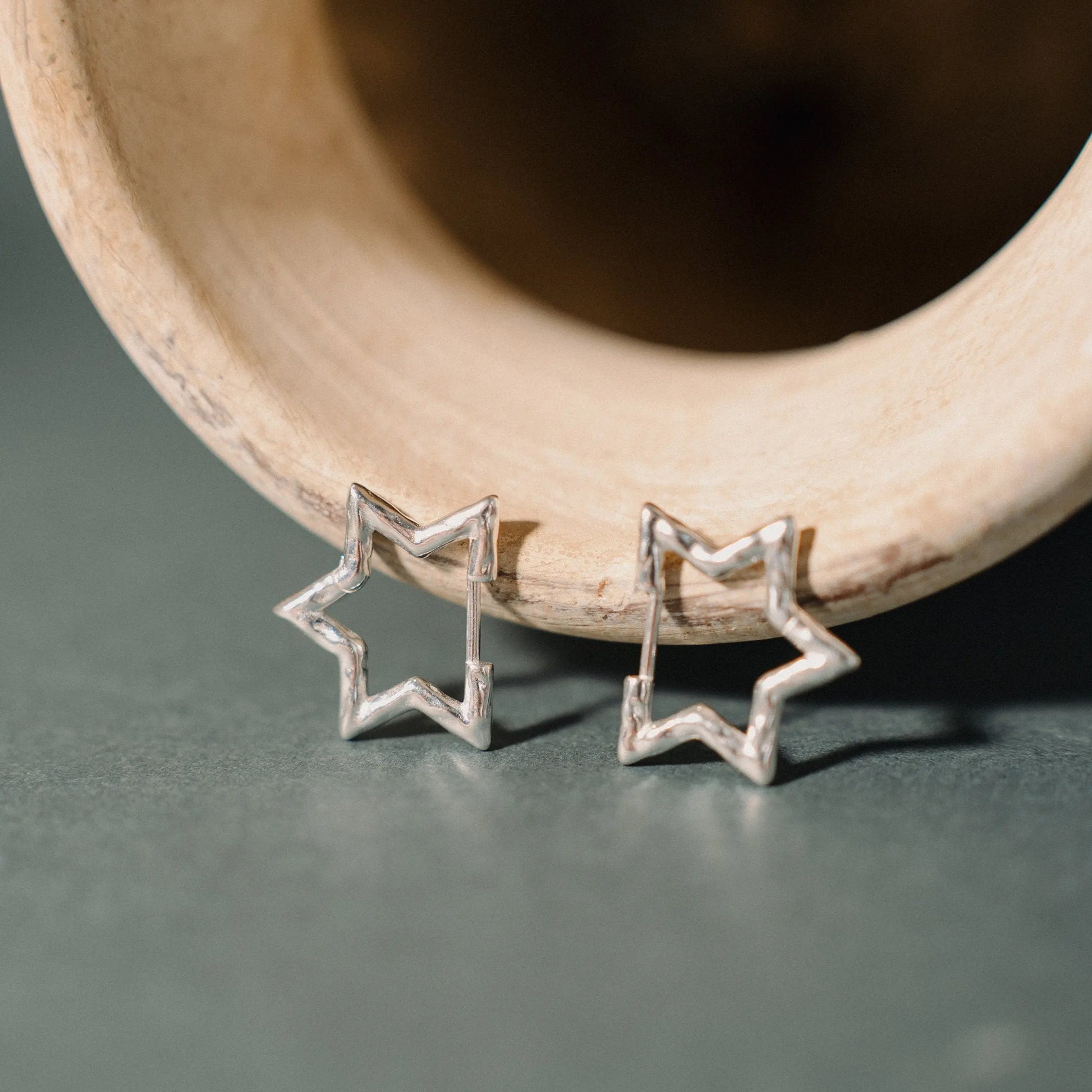 Star Earrings, 925 Sterling Silver Jewelery, Handmade Gift