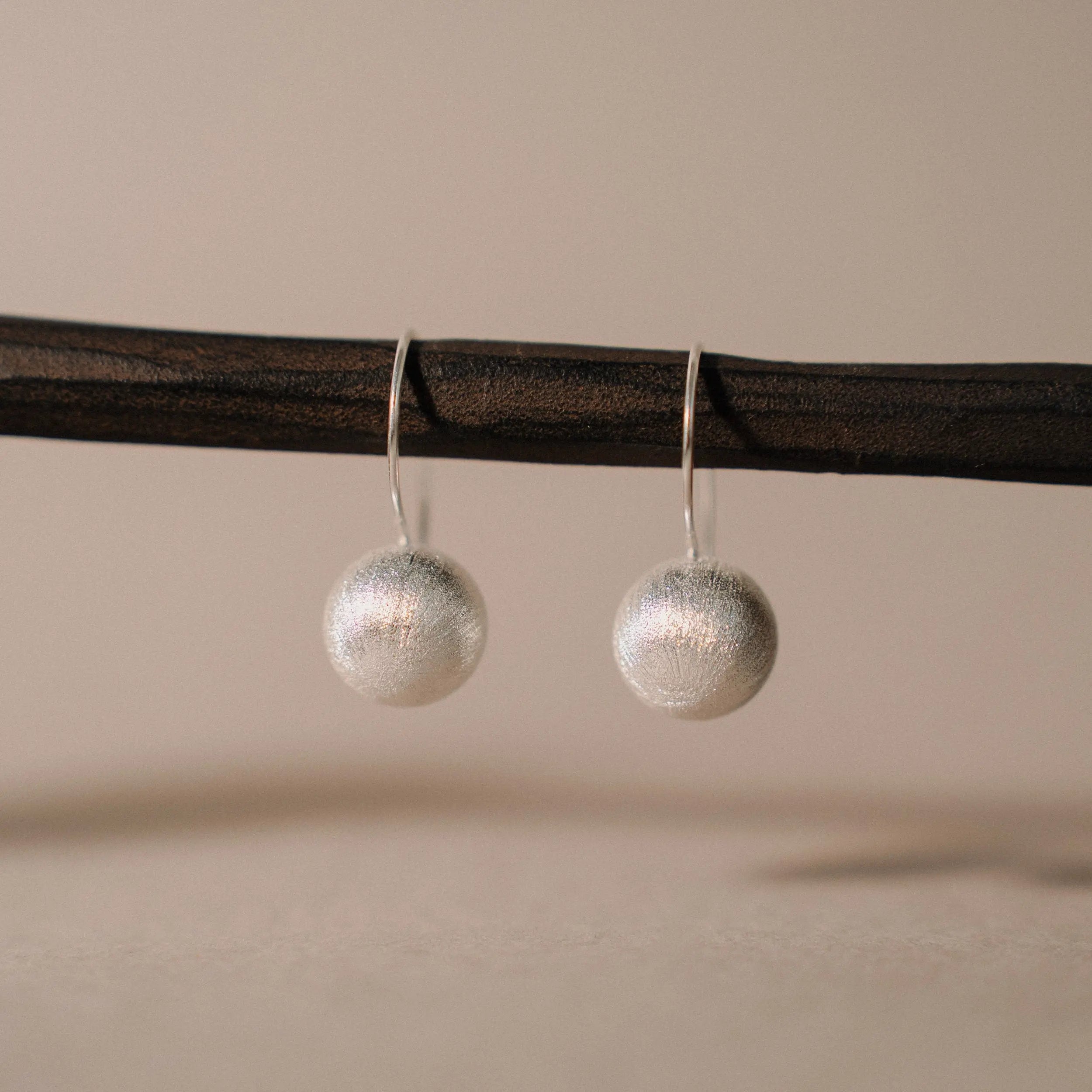 Sterling Silver Earrings, Ball Earrings, Valentine's Gift