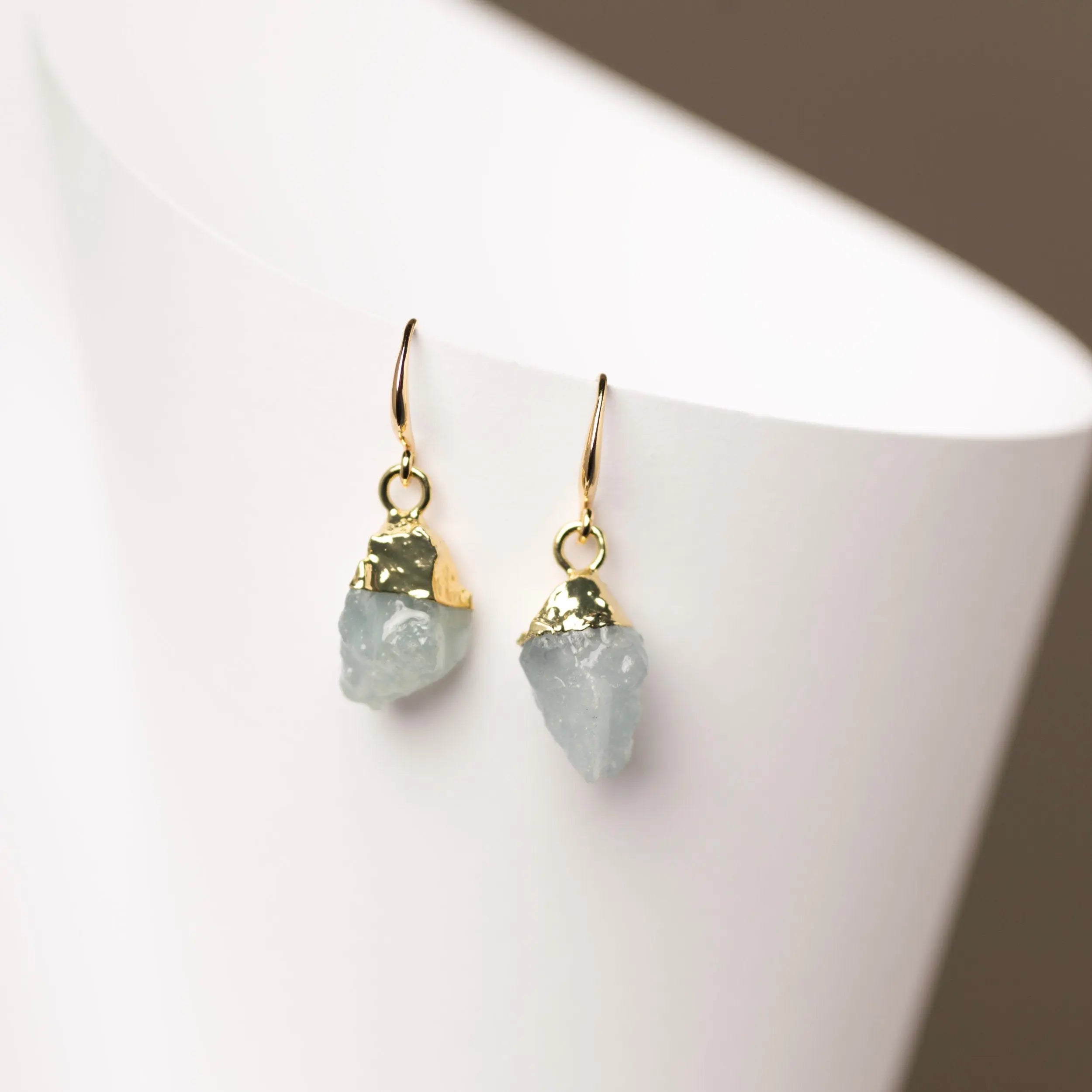 Teardrop Earrings, Aquamarine Earrings, Birthstone Gift