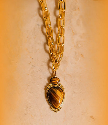 Tiger's Eye Necklace – Strength and Instinctive Elegance PHOEBE'S 