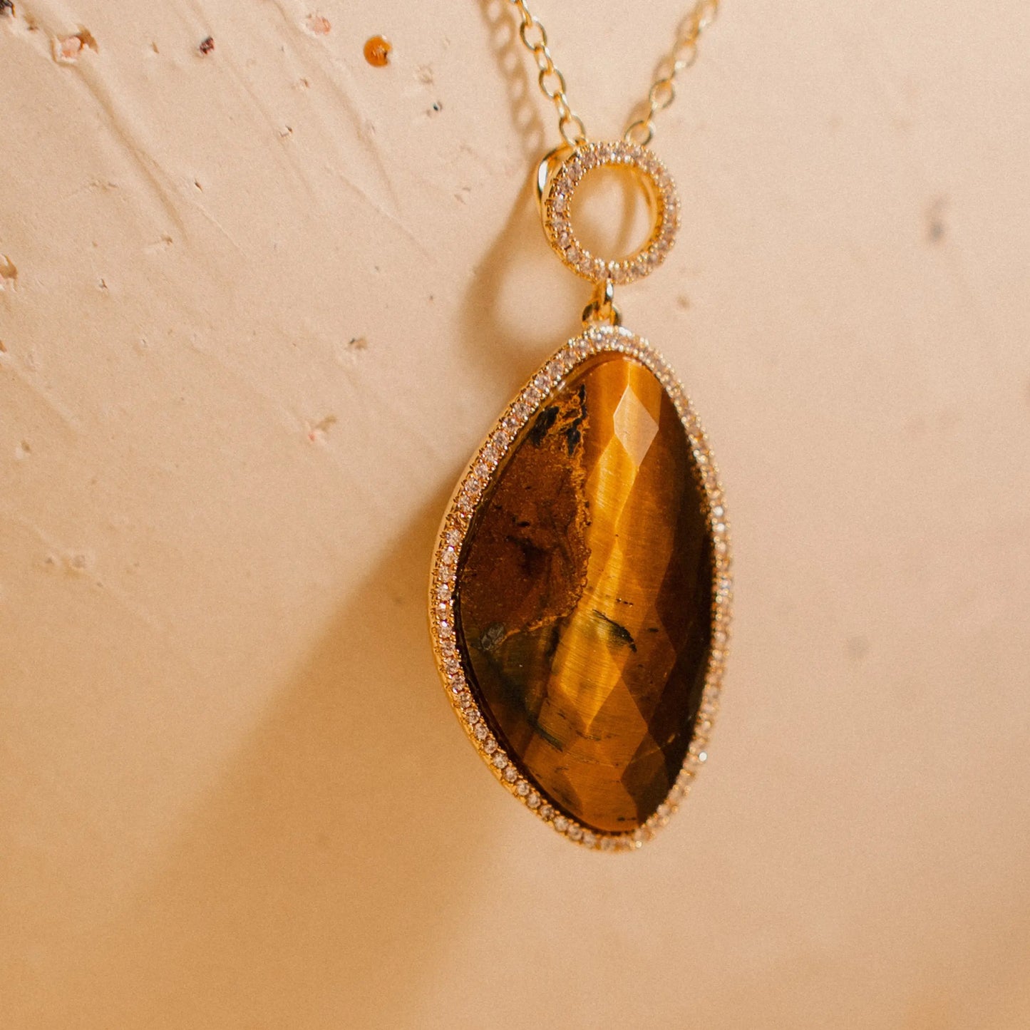 Tiger's Eye Necklace, Protection Stone, Gift for Her