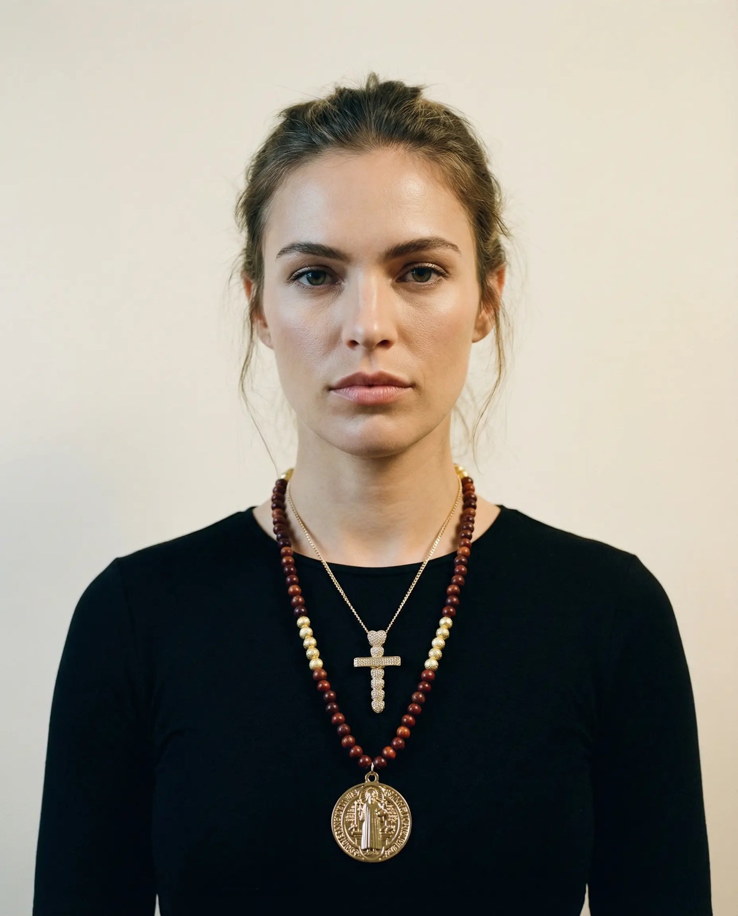 Unisex Catholic Jewelry Set - Saint Benedict - Love and Protection PHOEBE'S 