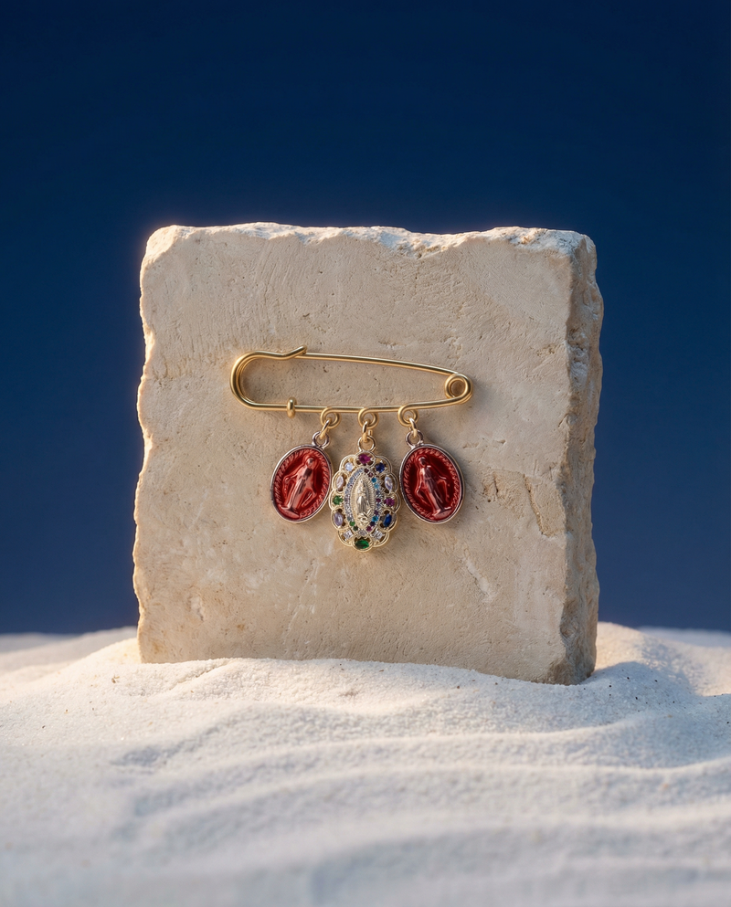 Virgin Mary Brooch