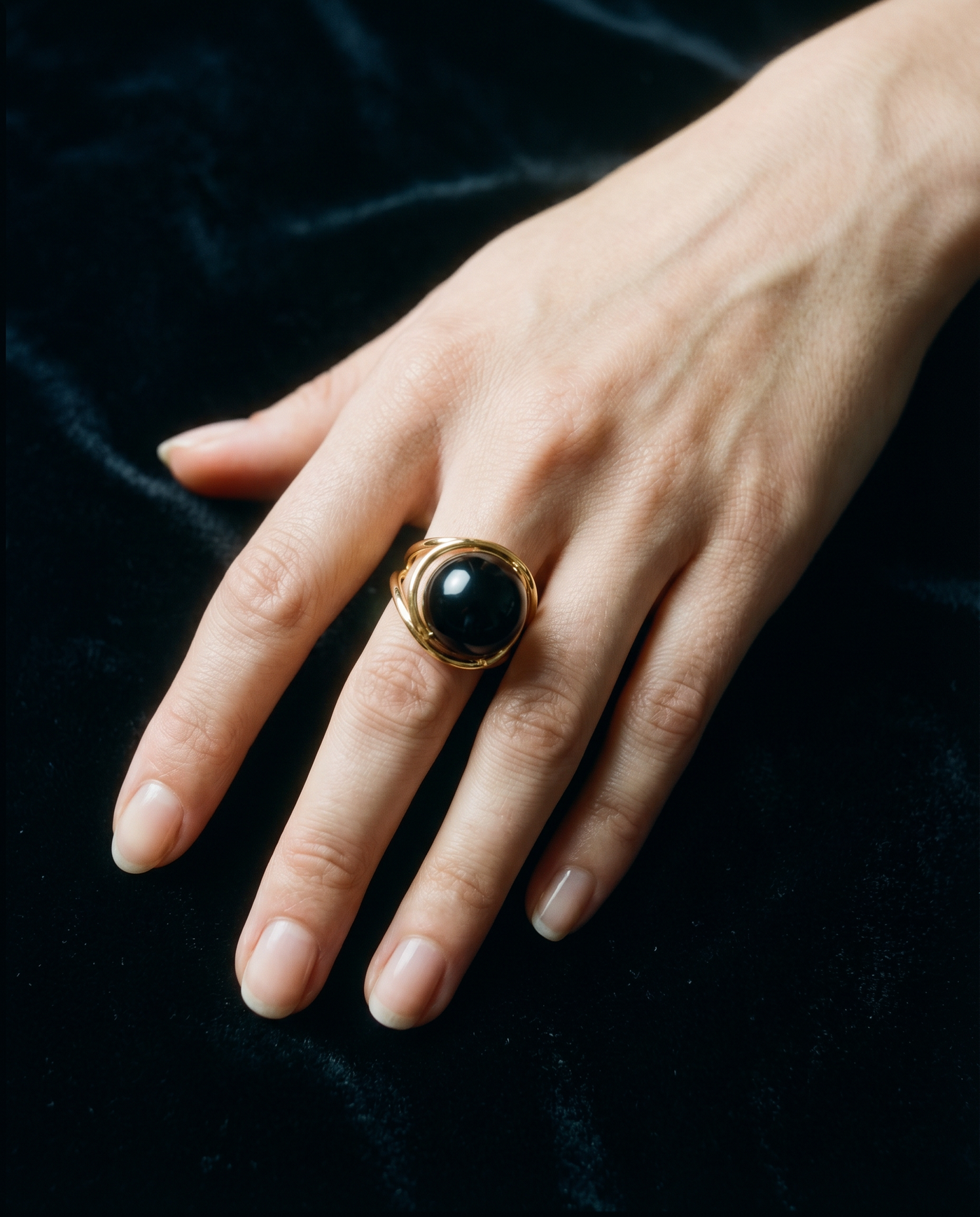 Black Tourmaline Spinning Ball Ring · Anti-Stress · Ultimate Protection Stone