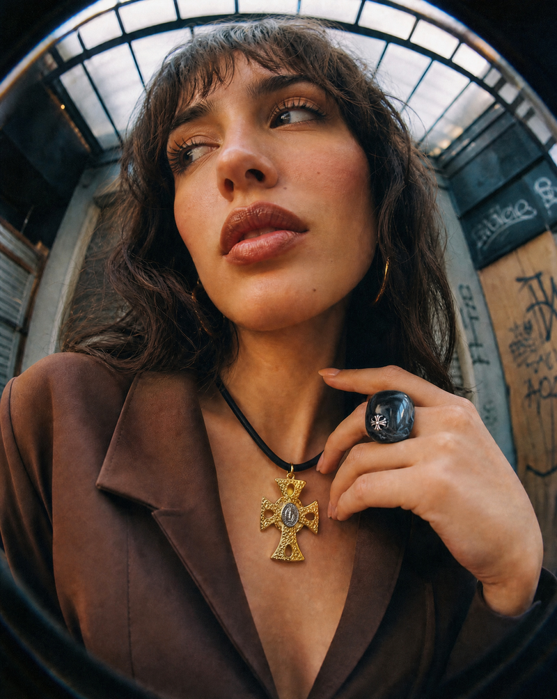 Statement Cross Set | Necklace & Ring Set