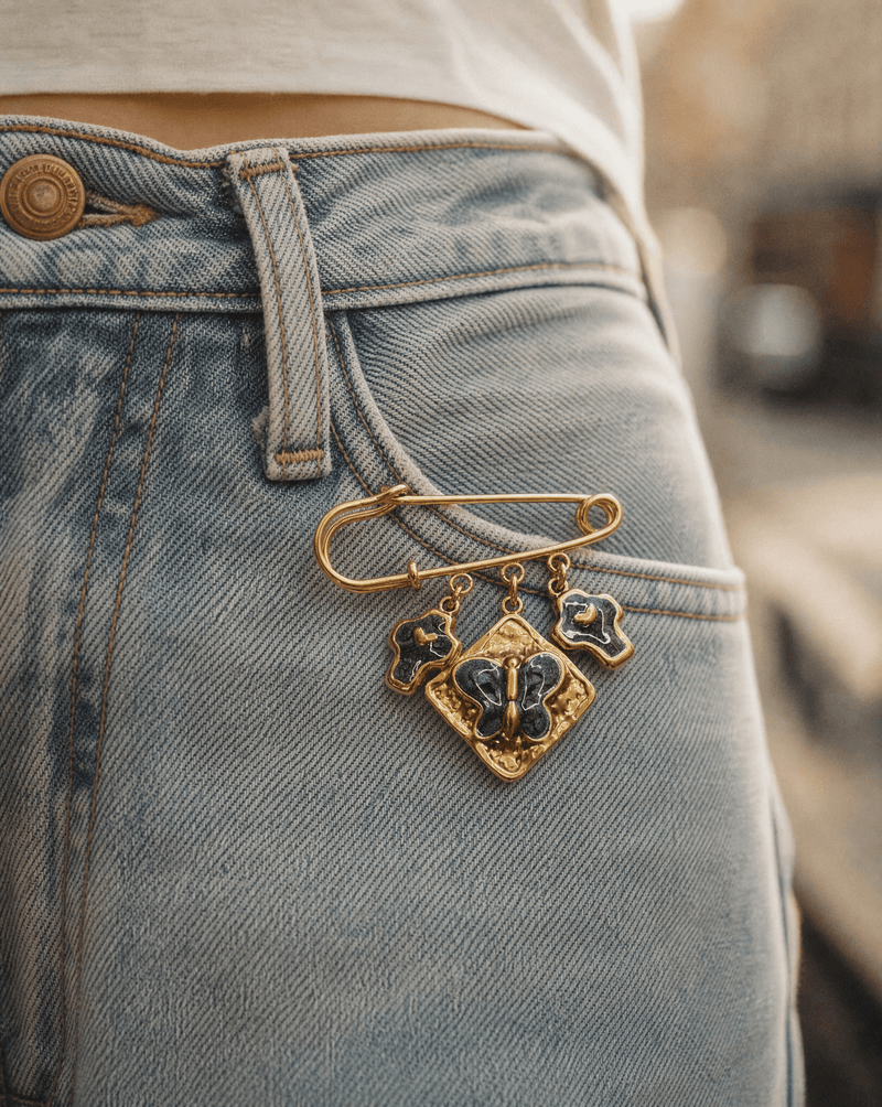 Enamel butterfly charm pin brooch – Phoebe's