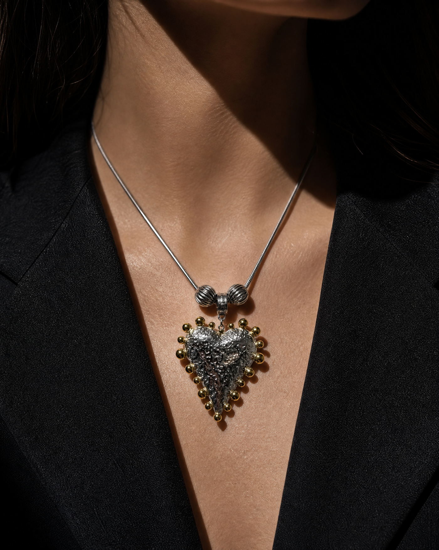 Sculptural Heart Necklace Collection | Luxury Jewelry