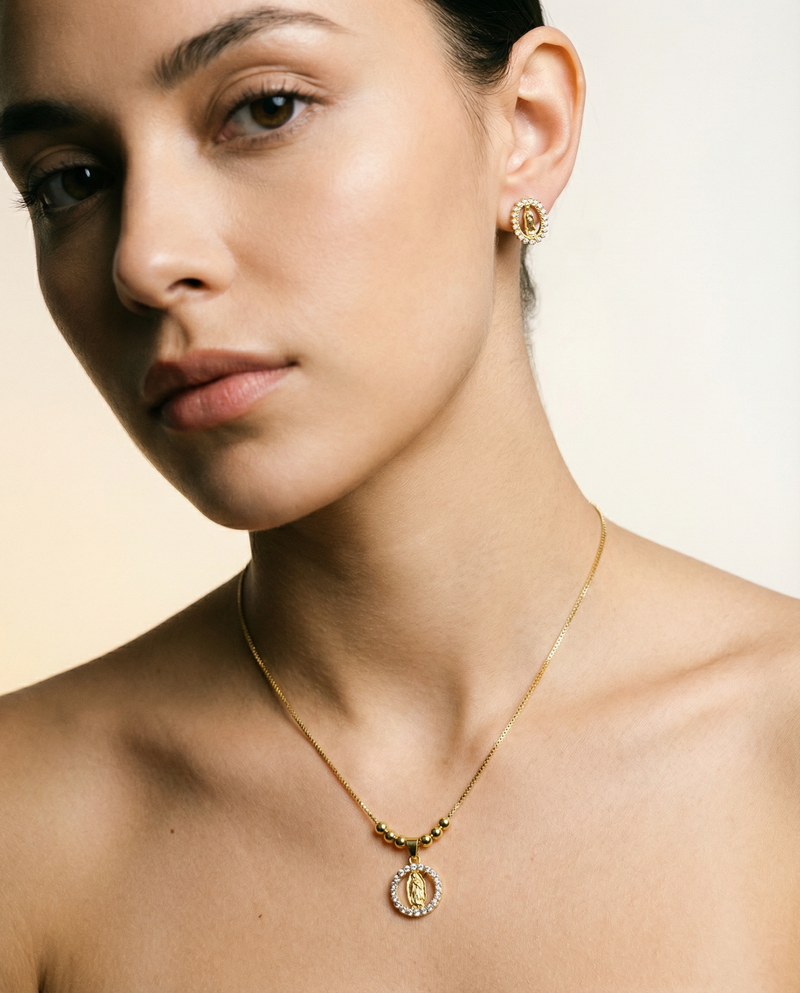 Aura Catholic Jewelry Set
