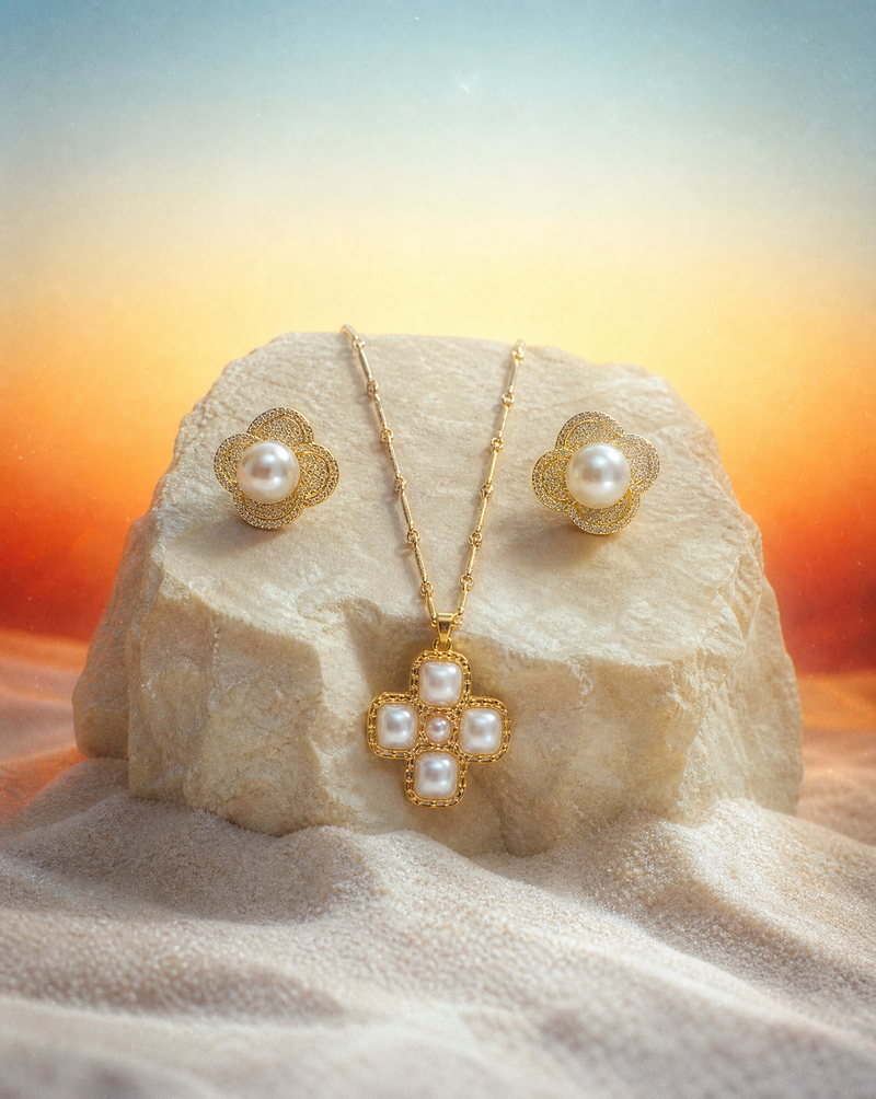 Elegant Vintage Necklace and Earrings | Jewelry Set