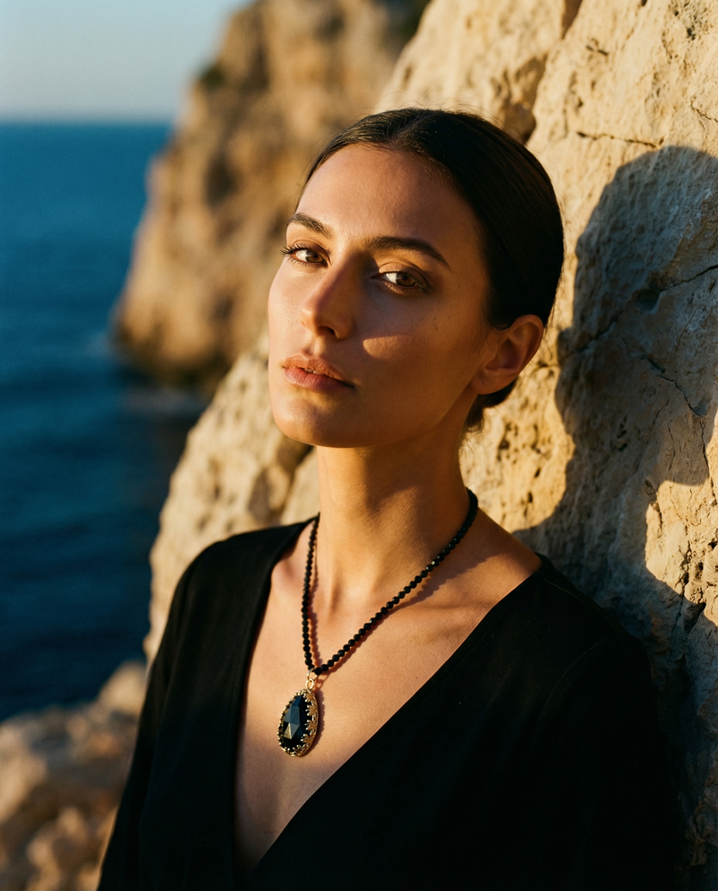 Black Agate & Tourmaline Choker