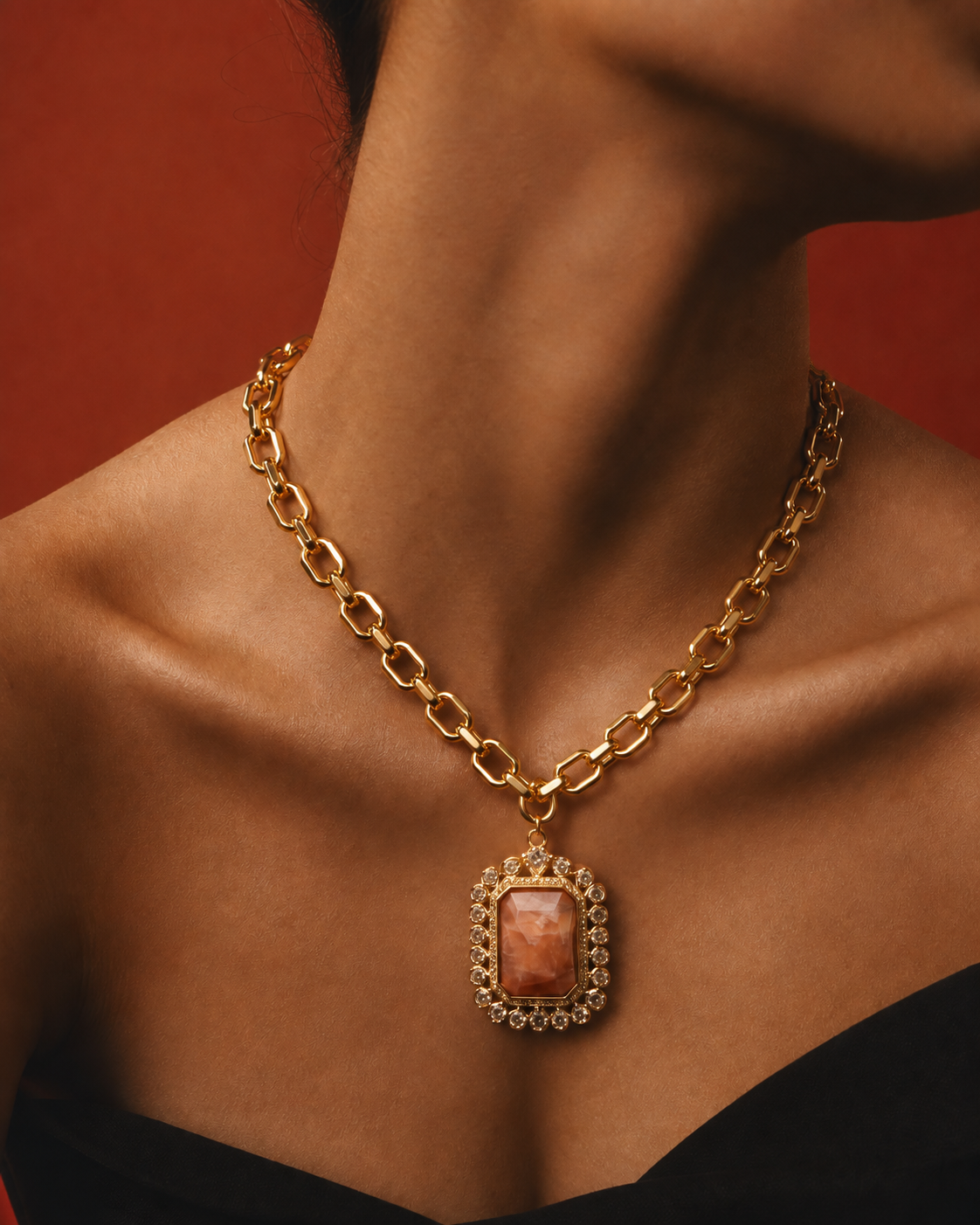 Chunky Gemstone Necklace | Maximalist Natural Stone