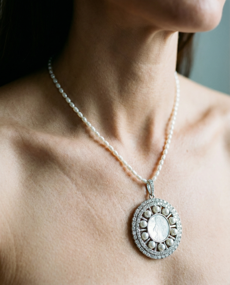 Fresh Pearl Choker | Catholic Necklace