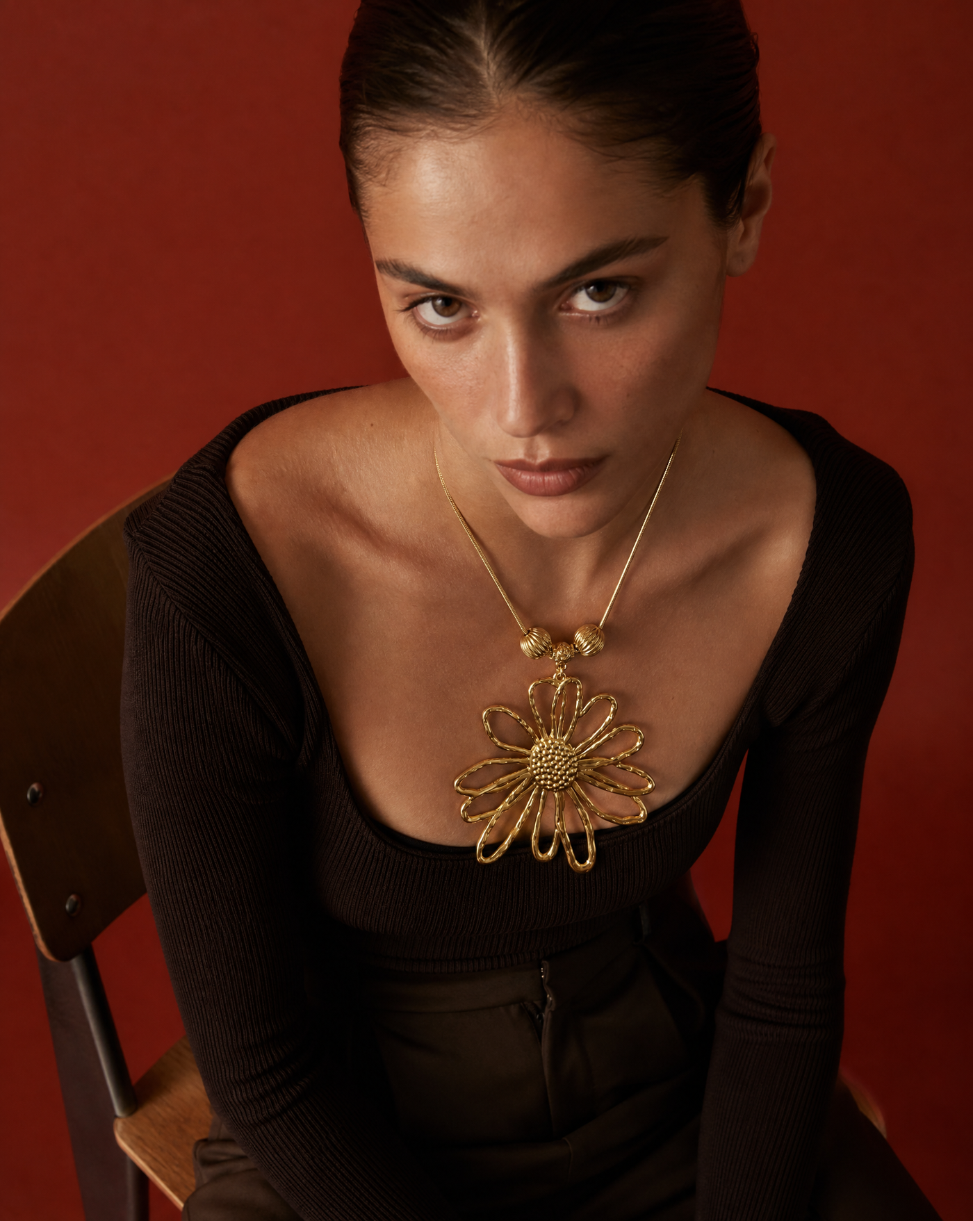 Daisy Flower Necklace | Statement Boho Jewelry Handmade