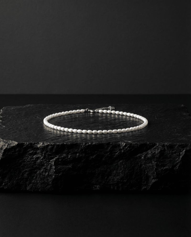 Freshwater Pearl Choker, Dainty Oval Pearl Necklace – Phoebe's