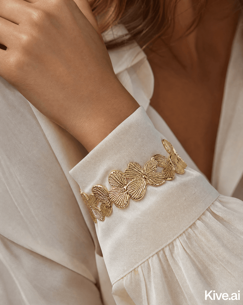 Gold butterfly bracelet – Phoebe's