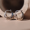 Filigree Earrings, Hoop Earrings, Silver 925 Earrings