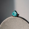 Turquoise Ring, Bronze Ring, Green Stone