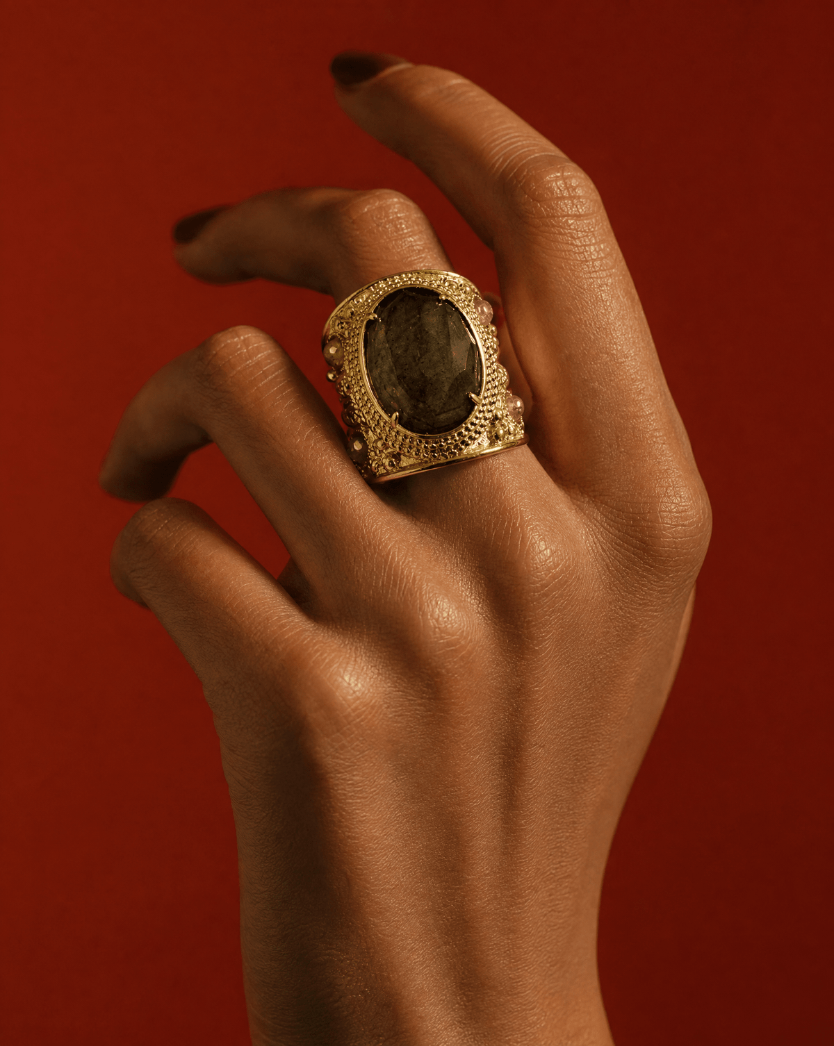 Labradorite Chunky Statement Ring, Graduation Gift – Phoebe's