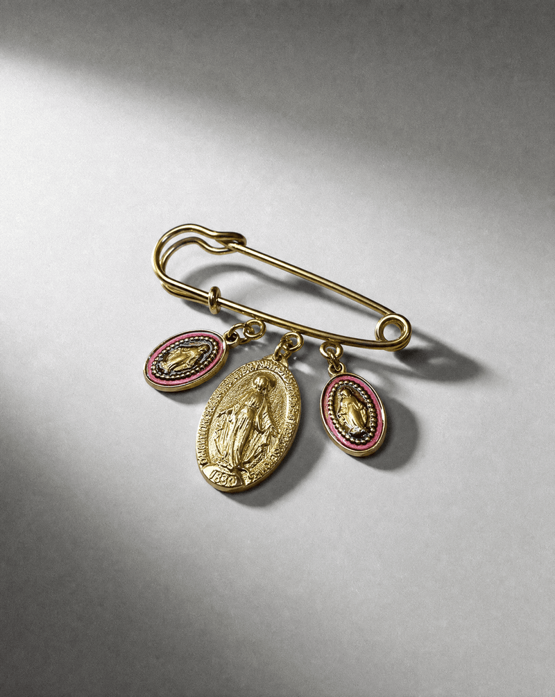 Colorful Miraculous Medal pin brooch – Phoebe's