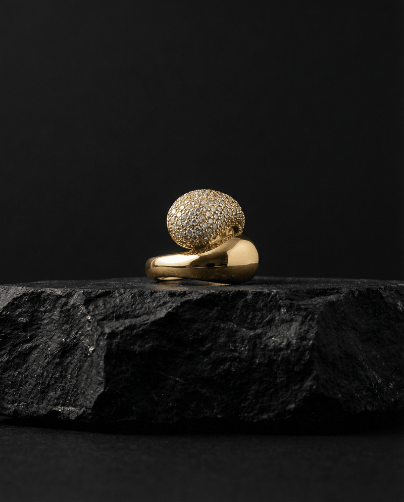 Pavé dome stackable ring set – Phoebe's