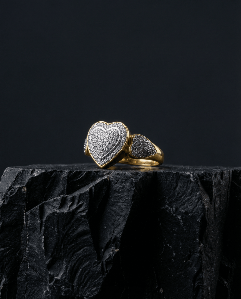 Pavé heart statement ring – Phoebe's