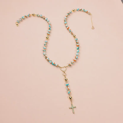 Rosary, Colorful Glass Beads, Personalized Gift