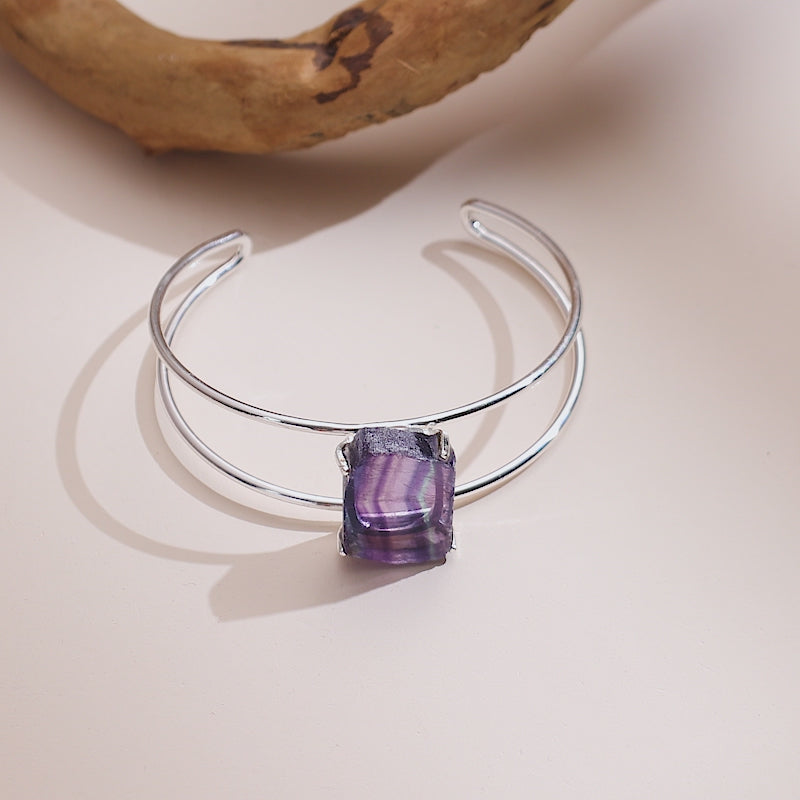 Bracelet with Fluorite Stone Natural | Elegance and Manifestation Energy