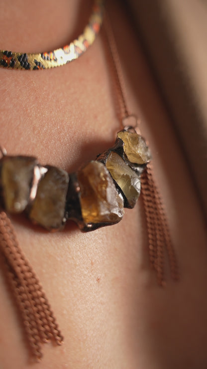 Citrine Solar Necklace