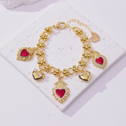 18k Gold Plated Bracelet with Hearts: A Touch of Luxury and Love