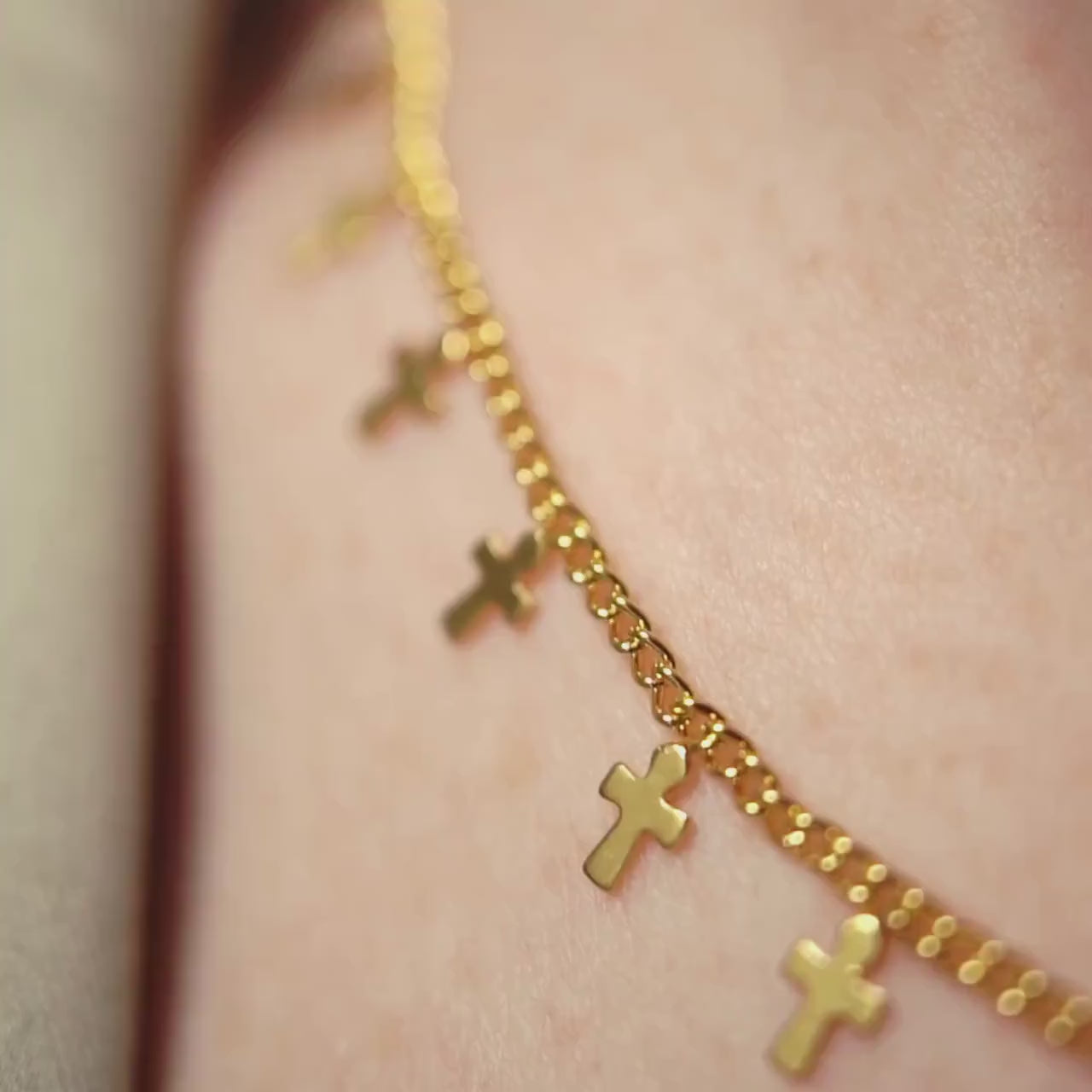 Cross Minimalist Necklace, Dainty Necklace, Layering Necklaces, Catholic Jewelry