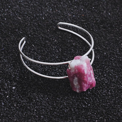 Bracelet avec pierre naturelle de rhodonite | Énergie émotionnelle positive