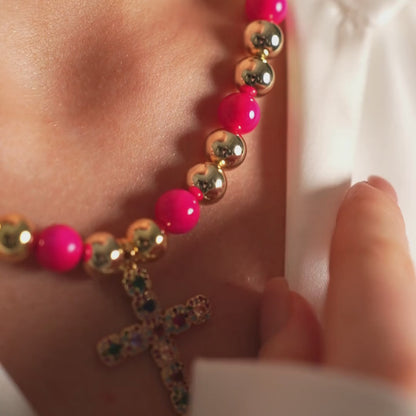 Cross Necklace – A Symbol of Faith with a Vibrant Touch